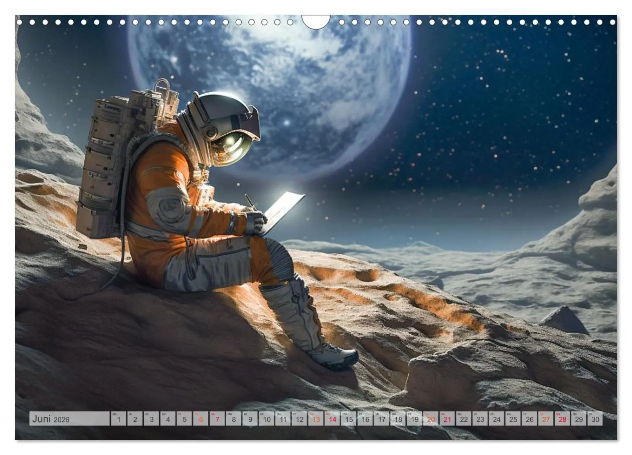 Bild: 9783457463147 | Astronaut - Unterwegs in der Galaxie (Wandkalender 2026 DIN A3...