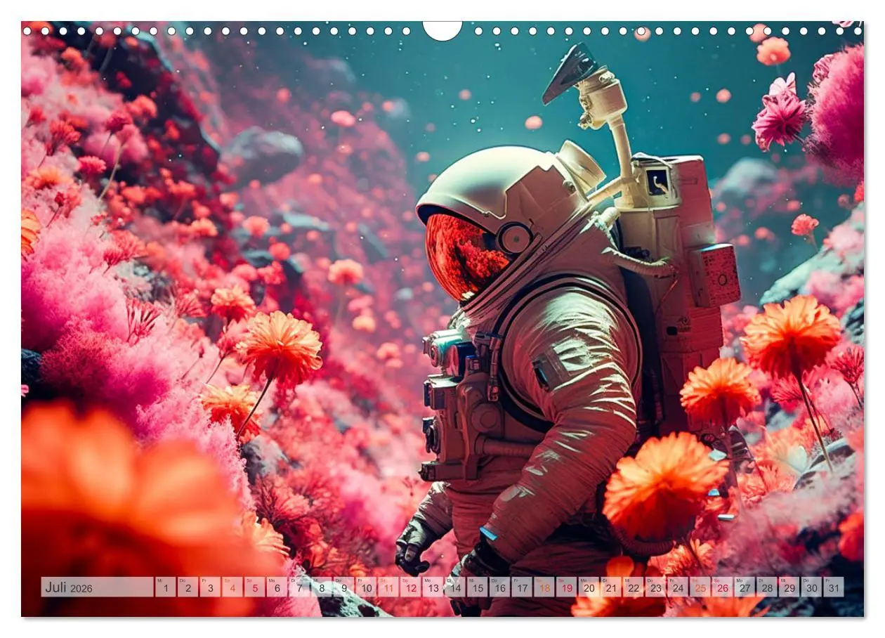 Bild: 9783457463147 | Astronaut - Unterwegs in der Galaxie (Wandkalender 2026 DIN A3...