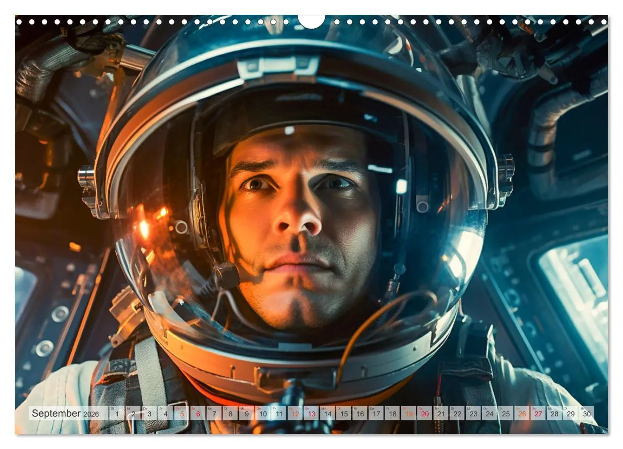 Bild: 9783457463147 | Astronaut - Unterwegs in der Galaxie (Wandkalender 2026 DIN A3...