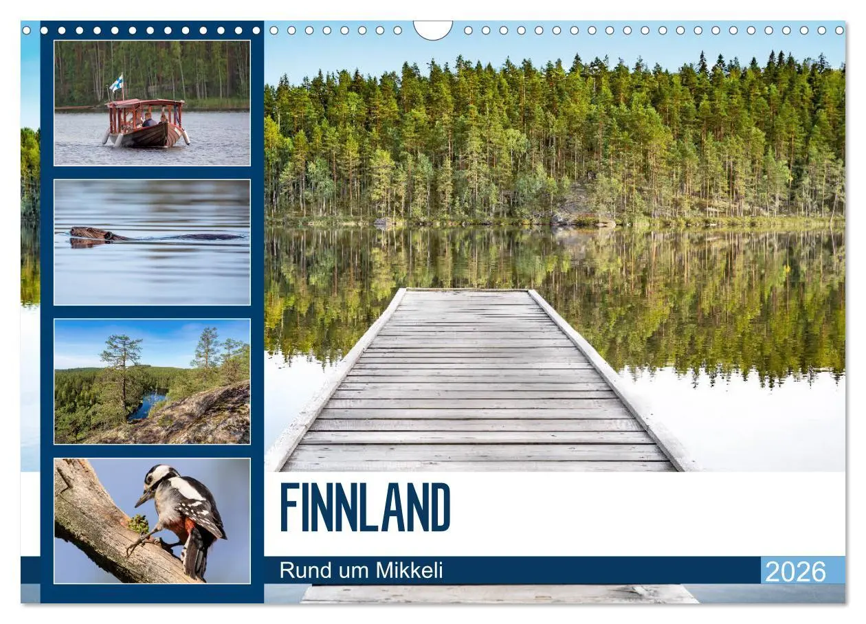 Cover: 9783457773147 | Finnland, Rund um Mikkeli (Wandkalender 2026 DIN A3 quer), CALVENDO...