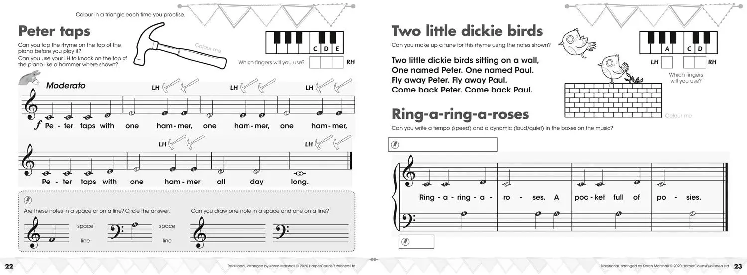 Bild: 9780008353247 | My First Piano Pieces, Puzzles &amp; Activities | Karen Marshall | Buch