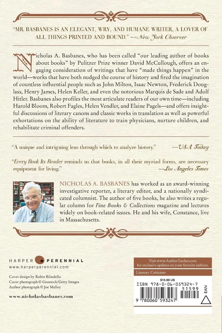 Rückseite: 9780060593247 | Every Book Its Reader | Nicholas A Basbanes | Taschenbuch | Englisch