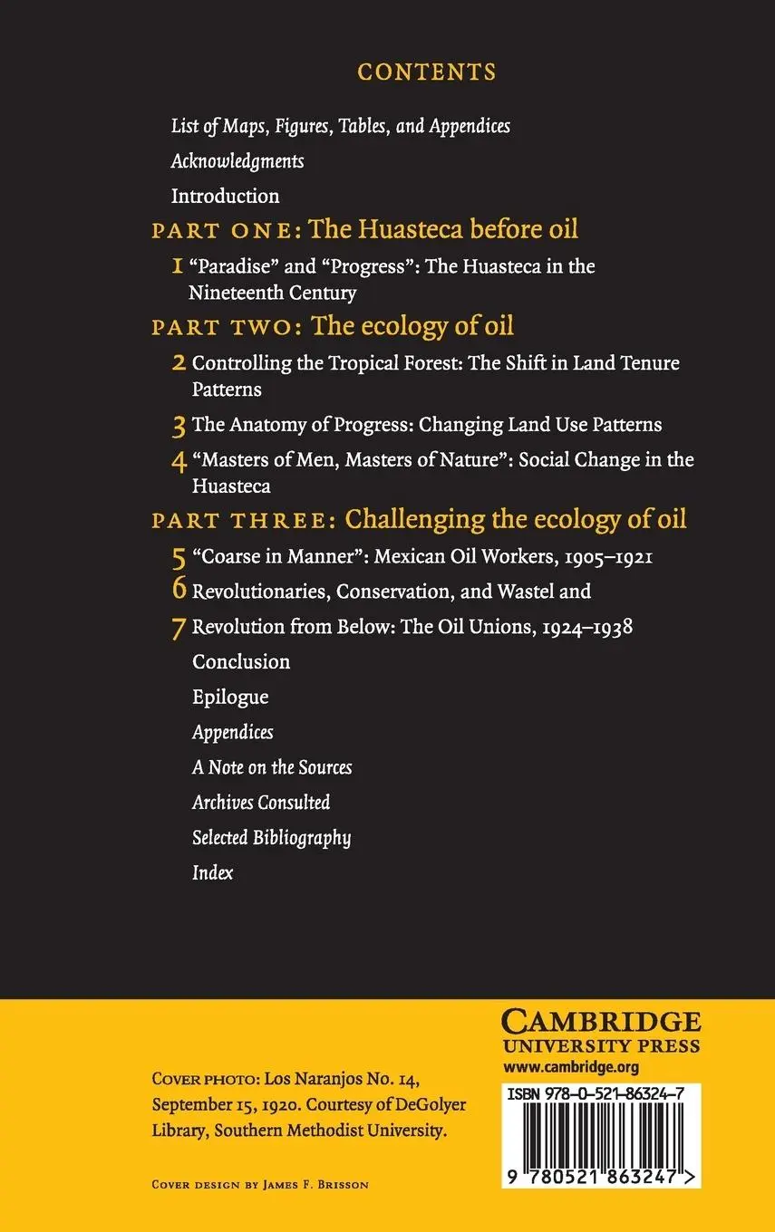 Rückseite: 9780521863247 | The Ecology of Oil | Myrna I. Santiago | Buch | Englisch | 2016