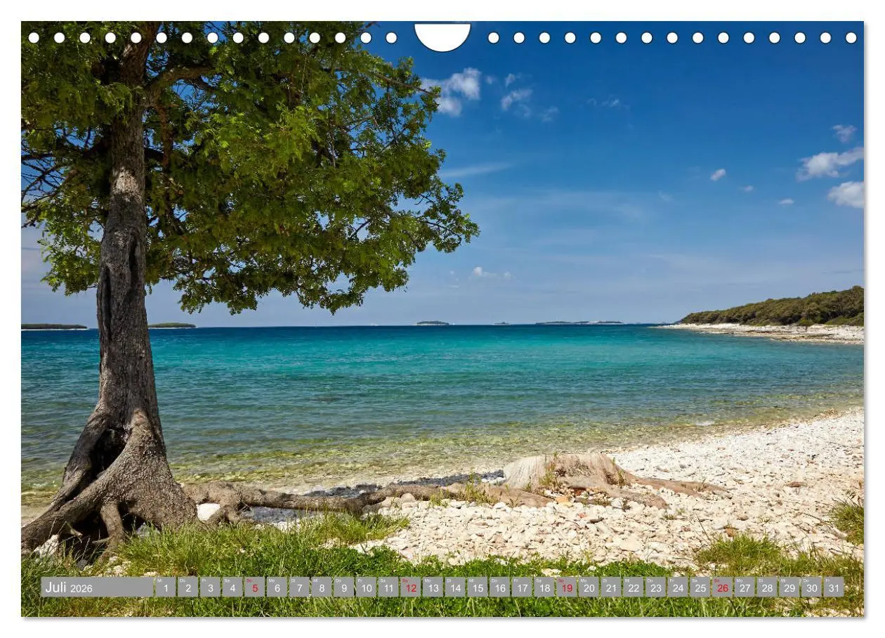 Bild: 9783457833247 | ISTRIEN (Wandkalender 2026 DIN A4 quer), CALVENDO Monatskalender