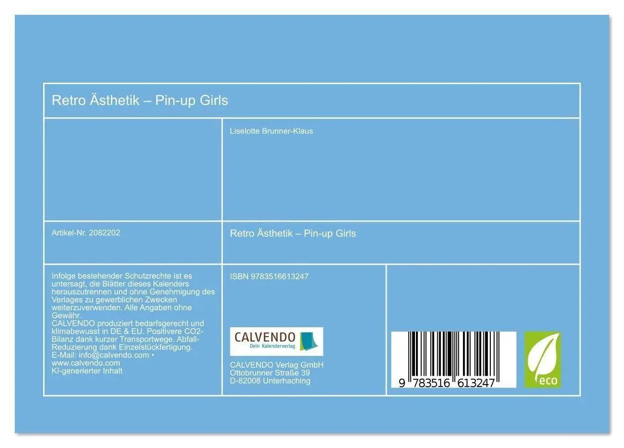 Bild: 9783516613247 | Retro Ästhetik - Pin-up Girls (Tischkalender 2026 DIN A5 quer),...