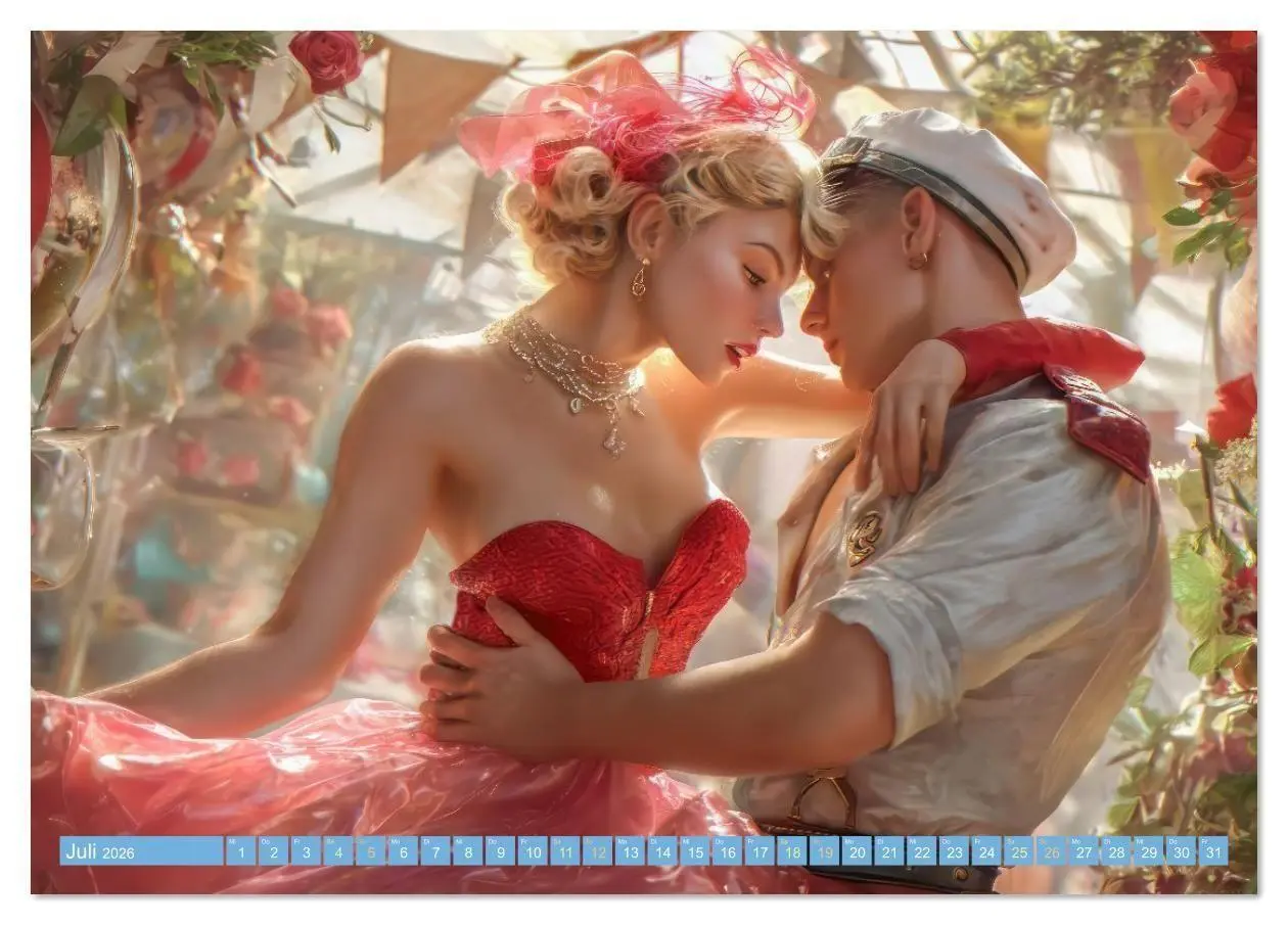 Bild: 9783516613247 | Retro Ästhetik - Pin-up Girls (Tischkalender 2026 DIN A5 quer),...
