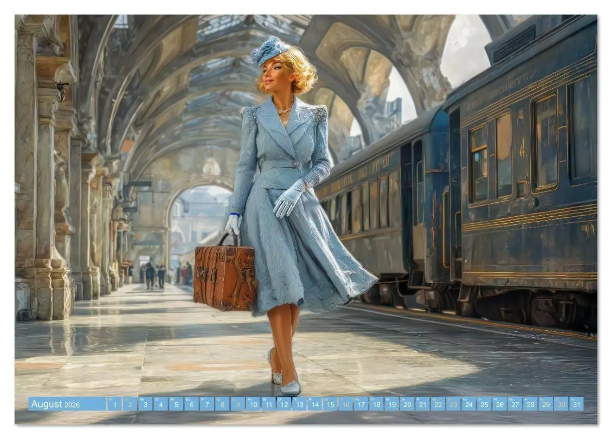 Bild: 9783516613247 | Retro Ästhetik - Pin-up Girls (Tischkalender 2026 DIN A5 quer),...