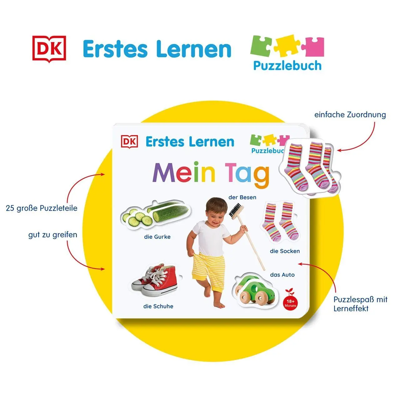 Bild: 9783831053247 | Erstes Lernen Puzzlebuch. Mein Tag | DK Erstes Lernen | Buch | 12 S.