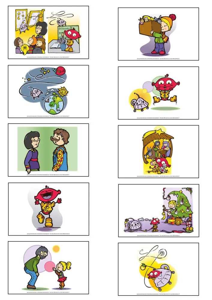 Bild: 9783948113247 | Kamishibai Adventskalender: Der kleine Marsmensch und das...