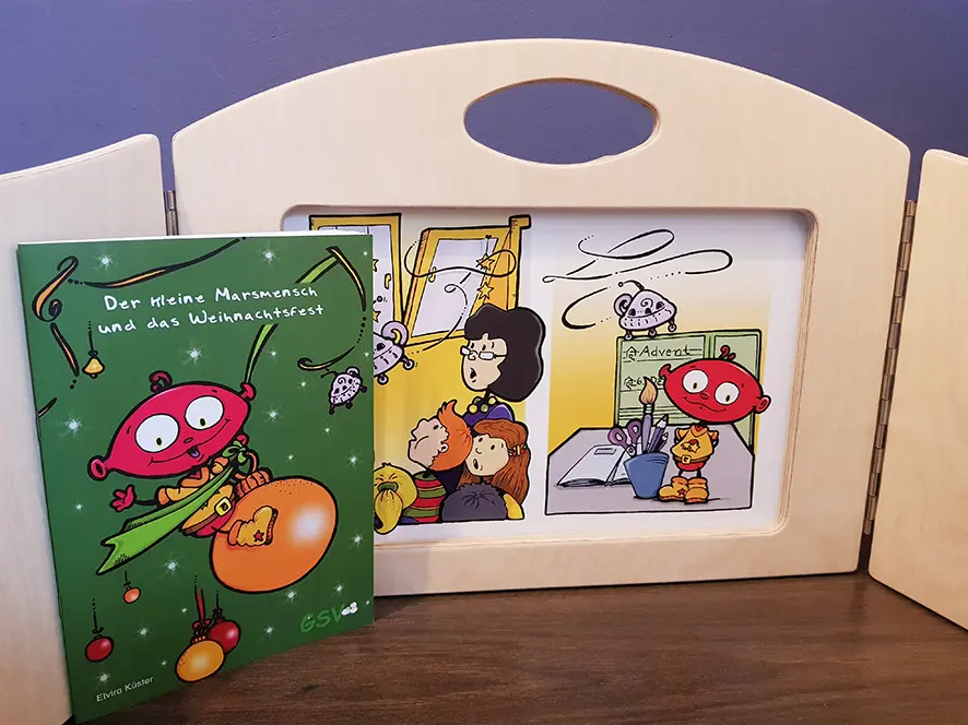 Bild: 9783948113247 | Kamishibai Adventskalender: Der kleine Marsmensch und das...