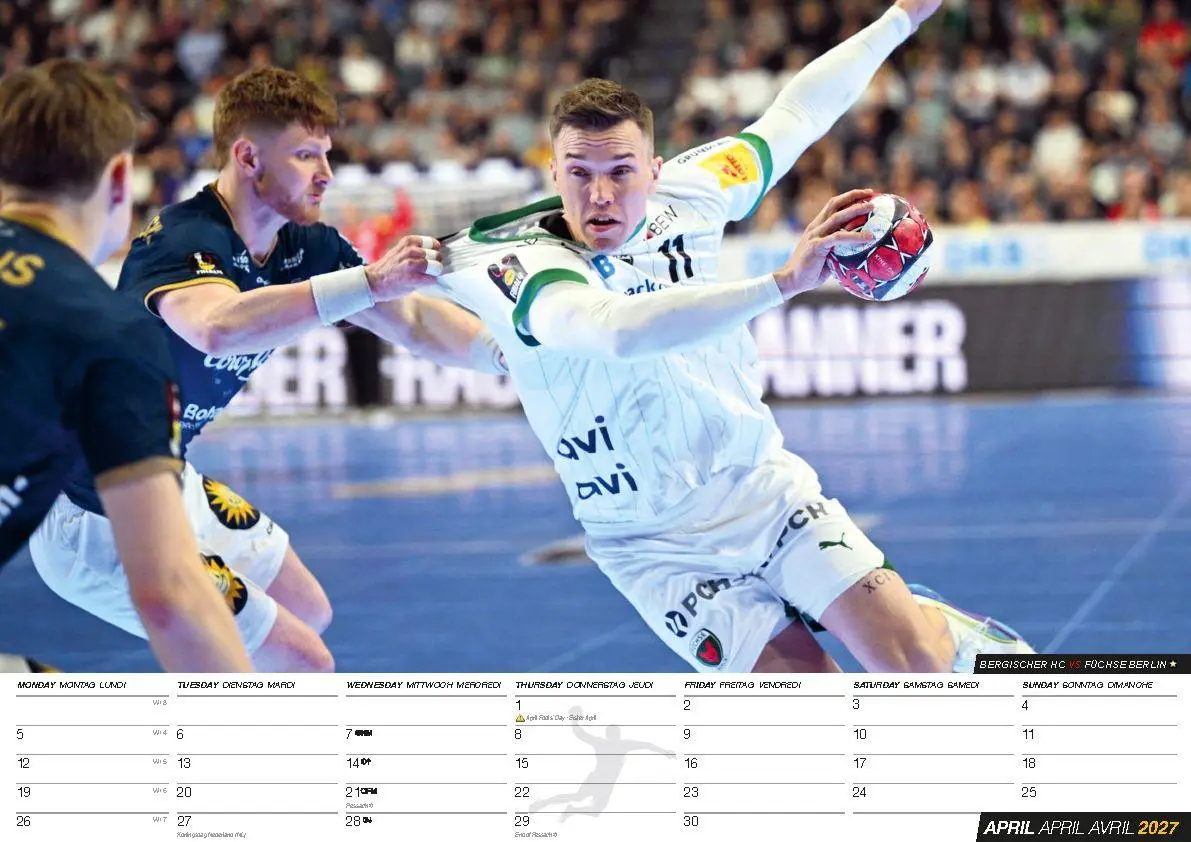 Bild: 9798893613247 | Handball Kalender 2027 | Johannes Golla (u. a.) | Kalender | 14 S.