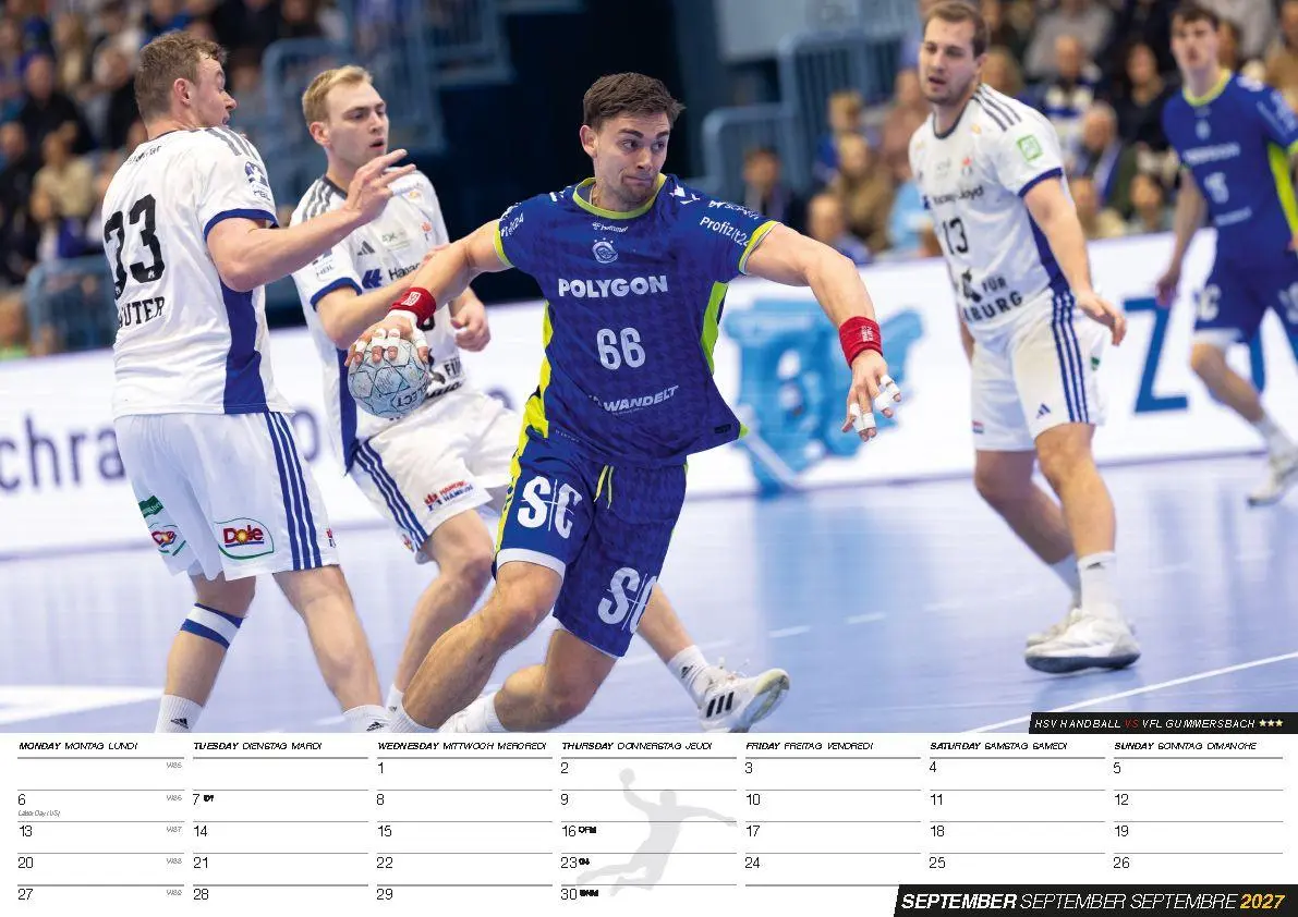 Bild: 9798893613247 | Handball Kalender 2027 | Johannes Golla (u. a.) | Kalender | 14 S.