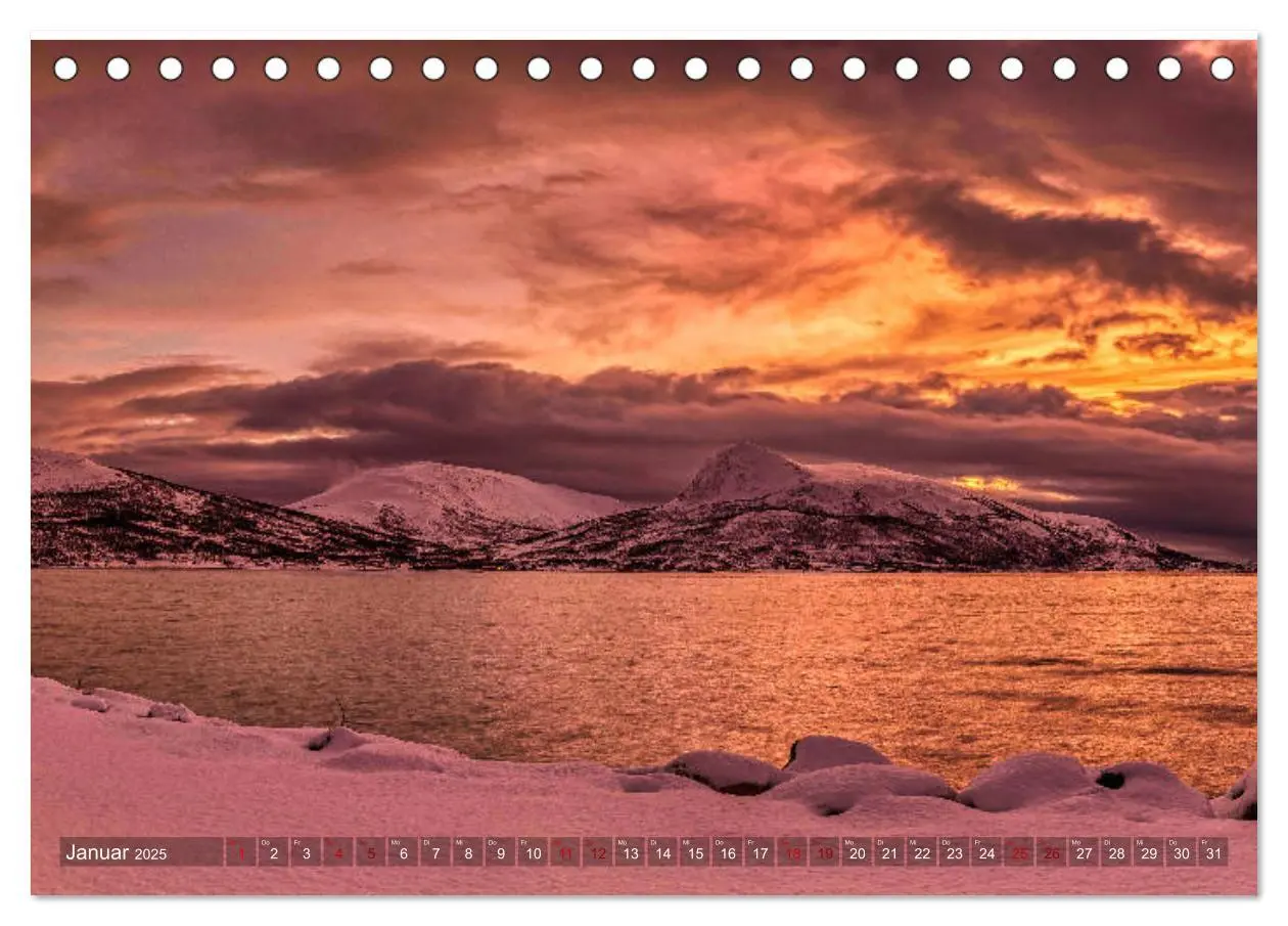 Bild: 9783435113347 | Polarnacht in Tromsø (Tischkalender 2025 DIN A5 quer), CALVENDO...