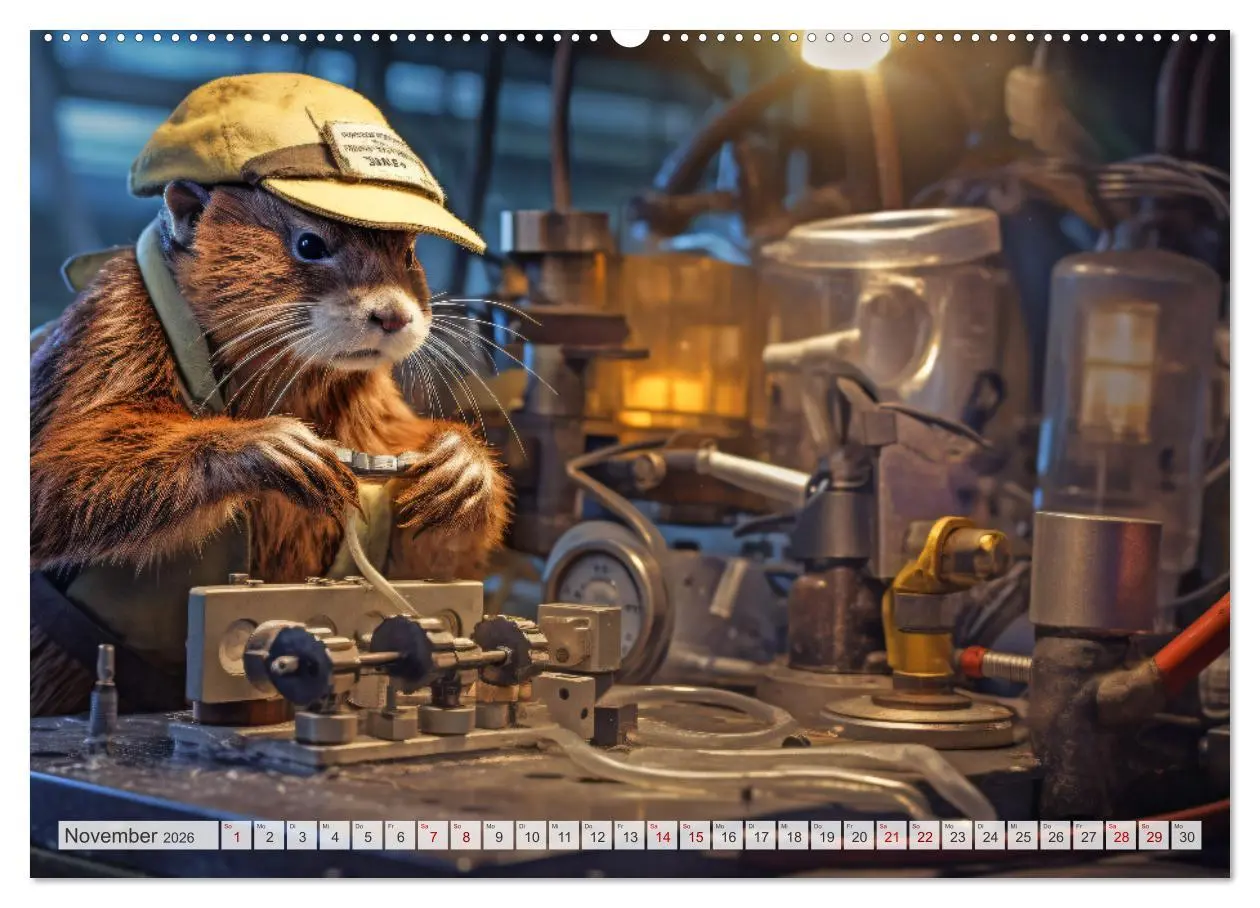 Bild: 9783457513347 | Otter bei der Arbeit (Wandkalender 2026 DIN A2 quer), CALVENDO...