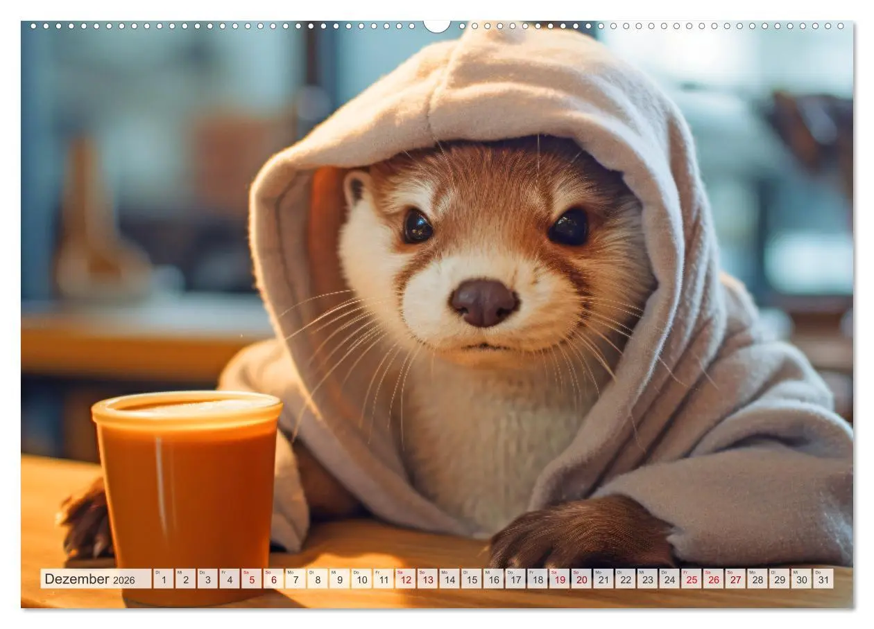 Bild: 9783457513347 | Otter bei der Arbeit (Wandkalender 2026 DIN A2 quer), CALVENDO...