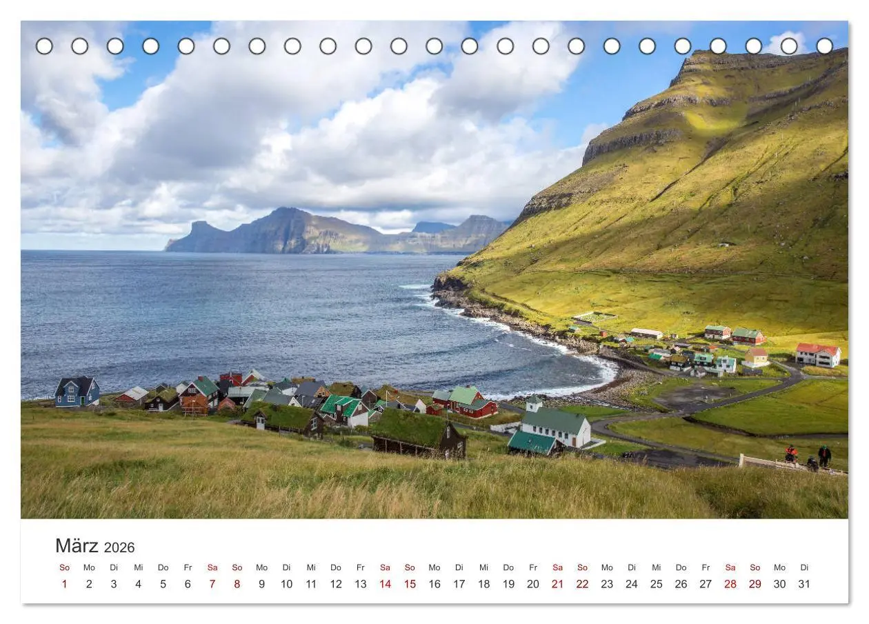 Bild: 9783457683347 | Zauber der Färöer Inseln (Tischkalender 2026 DIN A5 quer), CALVENDO...