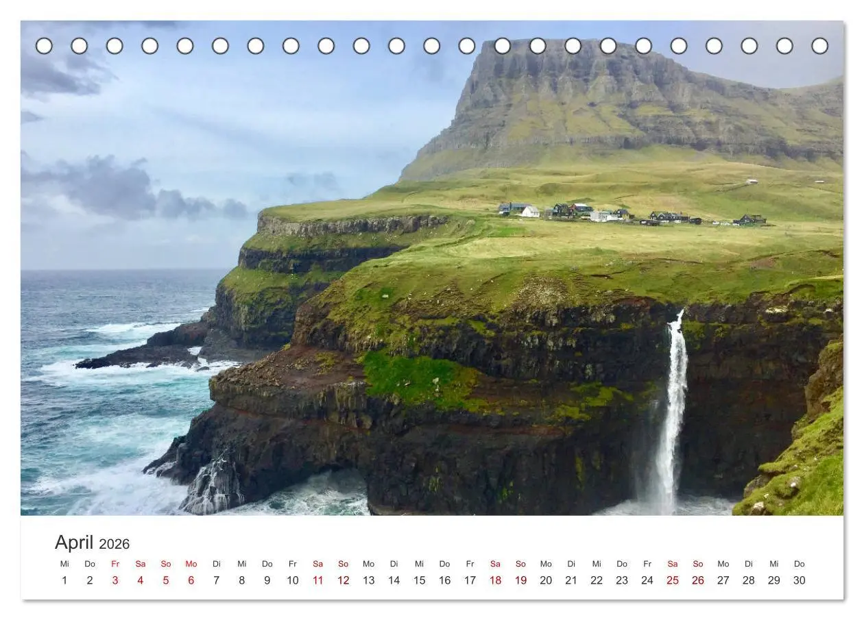 Bild: 9783457683347 | Zauber der Färöer Inseln (Tischkalender 2026 DIN A5 quer), CALVENDO...