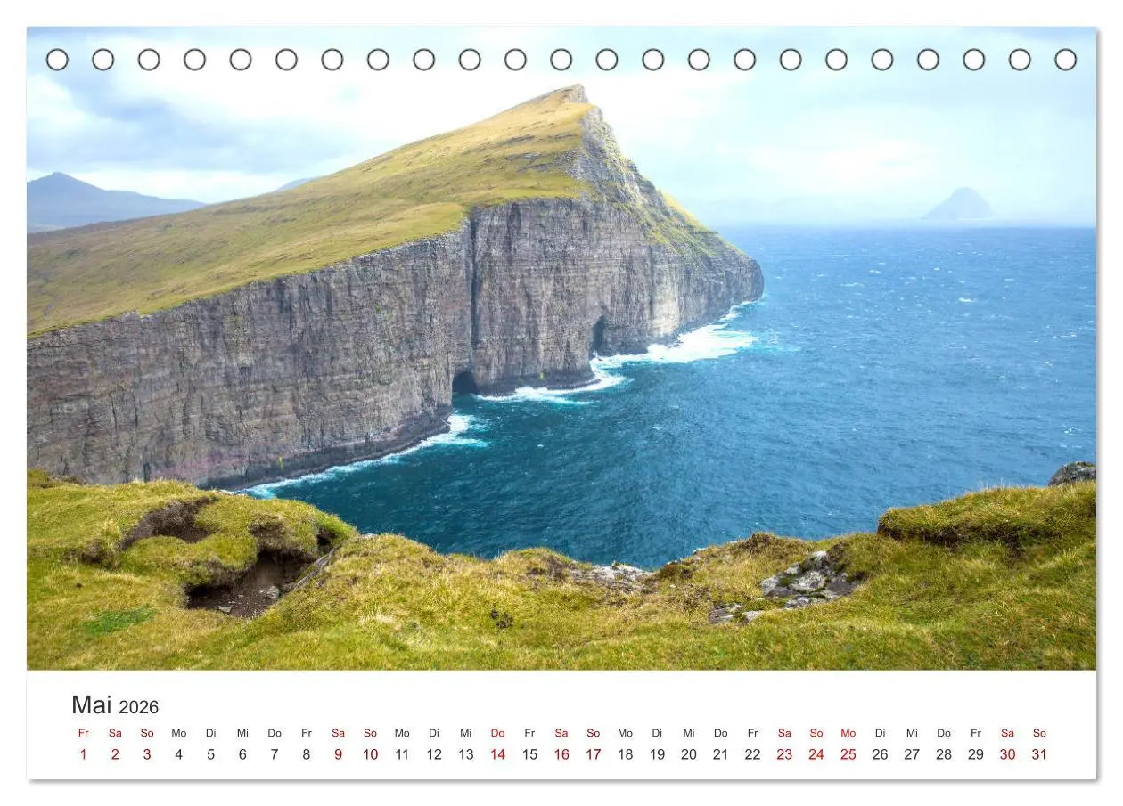 Bild: 9783457683347 | Zauber der Färöer Inseln (Tischkalender 2026 DIN A5 quer), CALVENDO...