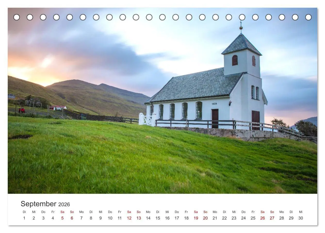 Bild: 9783457683347 | Zauber der Färöer Inseln (Tischkalender 2026 DIN A5 quer), CALVENDO...