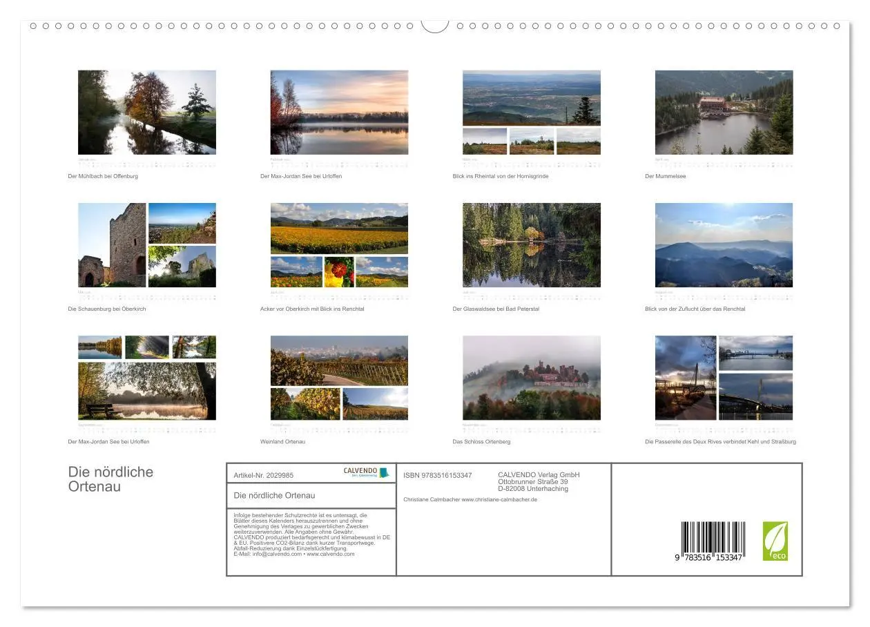 Bild: 9783516153347 | Die nördliche Ortenau (hochwertiger Premium Wandkalender 2026 DIN...