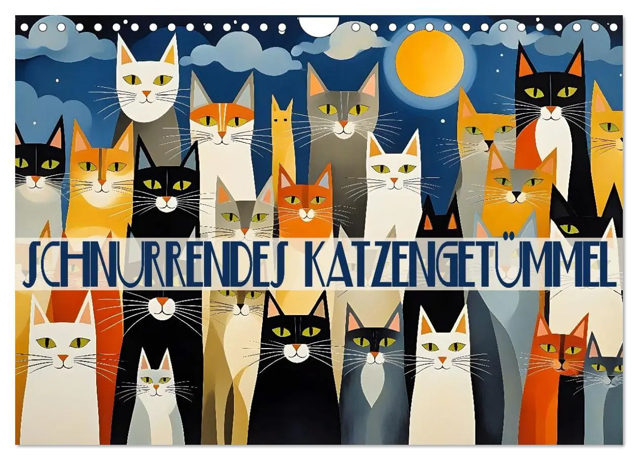 Cover: 9783516603347 | Schnurrendes Katzengetümmel (Wandkalender 2026 DIN A4 quer),...