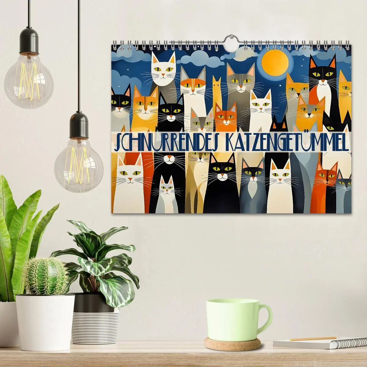 Bild: 9783516603347 | Schnurrendes Katzengetümmel (Wandkalender 2026 DIN A4 quer),...