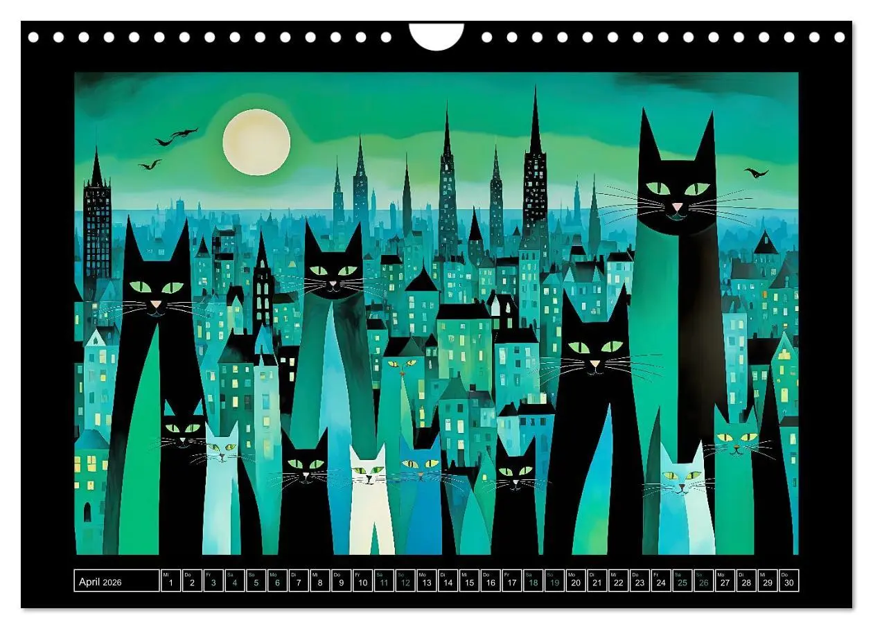 Bild: 9783516603347 | Schnurrendes Katzengetümmel (Wandkalender 2026 DIN A4 quer),...