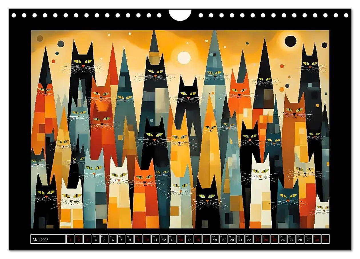 Bild: 9783516603347 | Schnurrendes Katzengetümmel (Wandkalender 2026 DIN A4 quer),...
