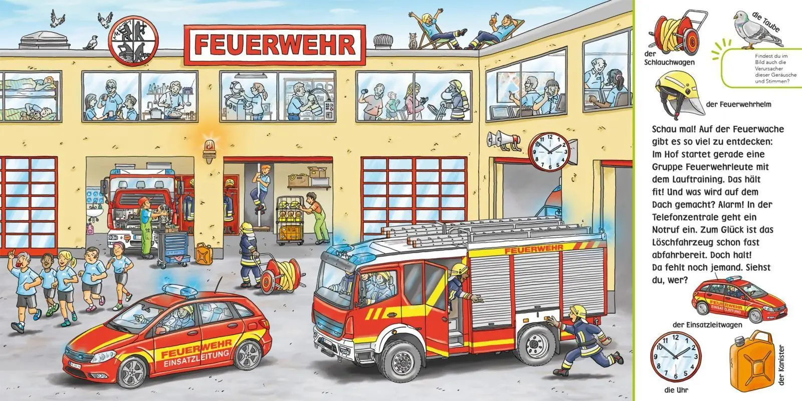 Bild: 9783551253347 | Hör mal (Soundbuch): Wimmelbuch: Feuerwehr | Enni Bollin | Buch | 2025