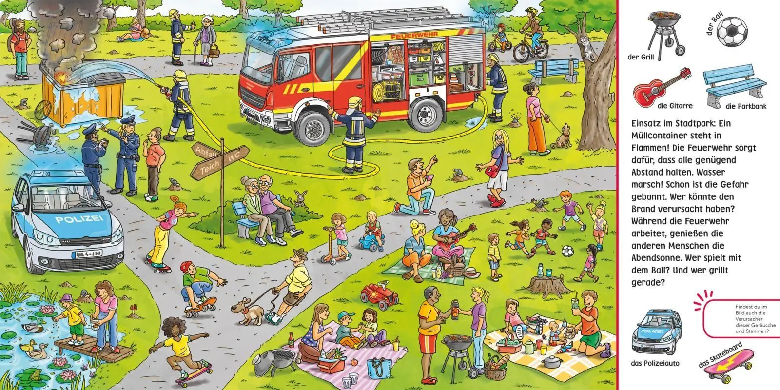 Bild: 9783551253347 | Hör mal (Soundbuch): Wimmelbuch: Feuerwehr | Enni Bollin | Buch | 2025