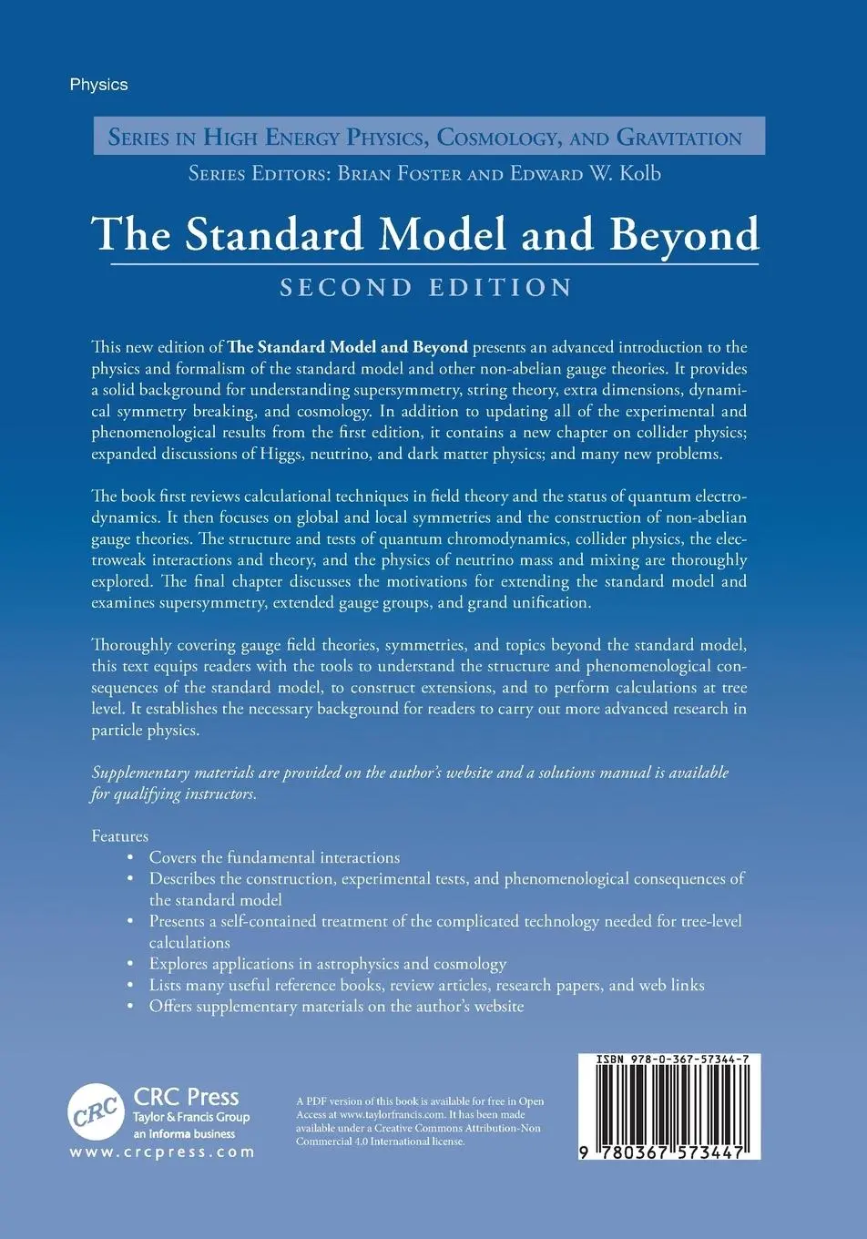 Rückseite: 9780367573447 | The Standard Model and Beyond | Paul Langacker | Taschenbuch | 2020