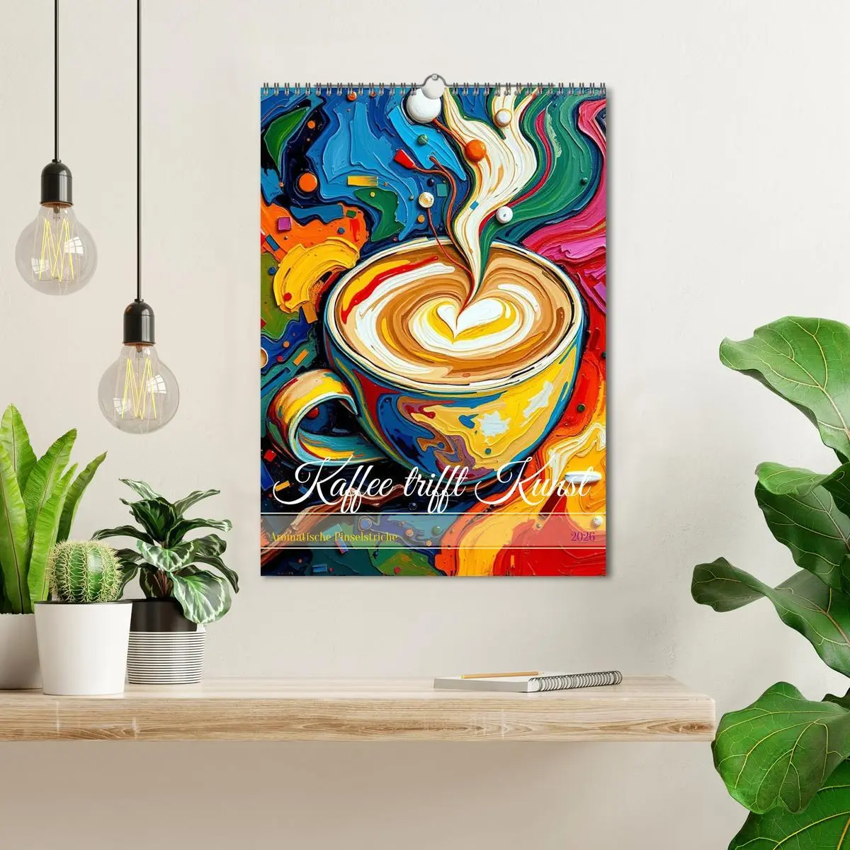 Bild: 9783457293447 | Kaffee trifft Kunst - Aromatische Pinselstriche (Wandkalender 2026...