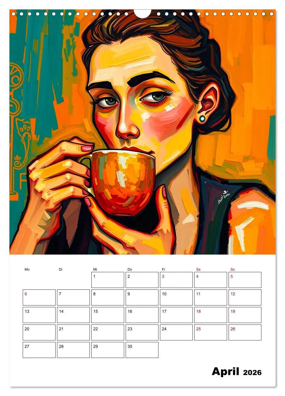Bild: 9783457293447 | Kaffee trifft Kunst - Aromatische Pinselstriche (Wandkalender 2026...