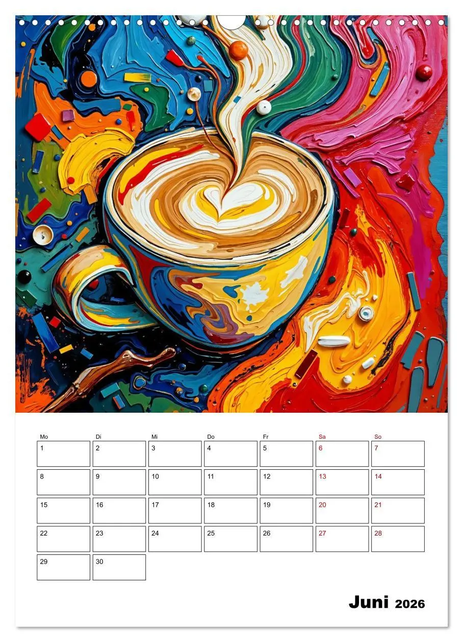 Bild: 9783457293447 | Kaffee trifft Kunst - Aromatische Pinselstriche (Wandkalender 2026...
