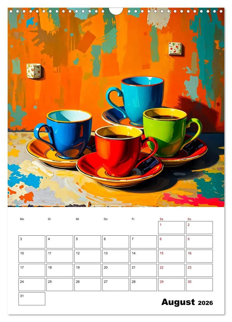 Bild: 9783457293447 | Kaffee trifft Kunst - Aromatische Pinselstriche (Wandkalender 2026...