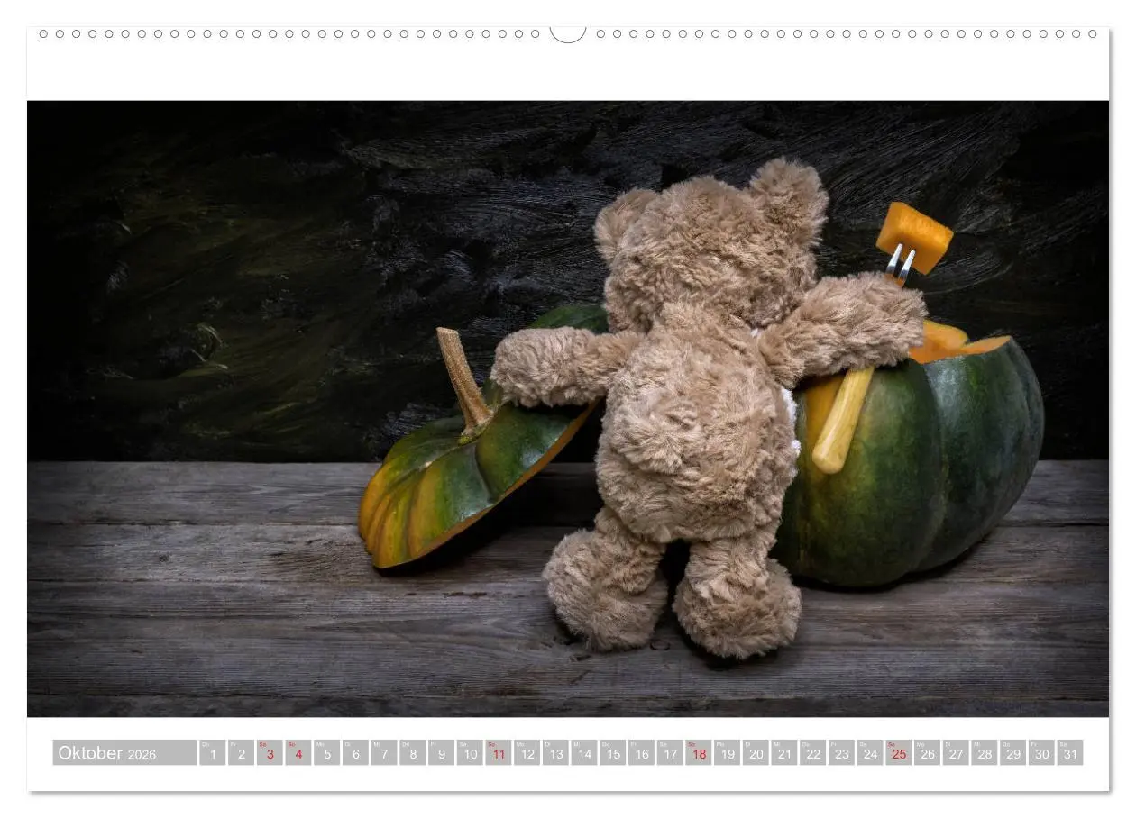 Bild: 9783457813447 | Eddy, der Teddy - 12 Bilder zum Schmunzeln (Wandkalender 2026 DIN...