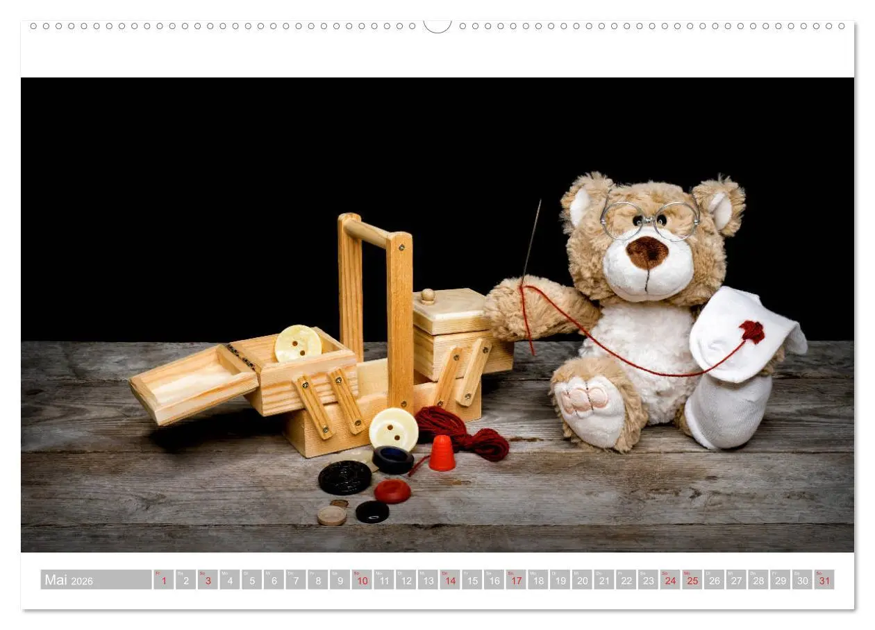 Bild: 9783457813447 | Eddy, der Teddy - 12 Bilder zum Schmunzeln (Wandkalender 2026 DIN...