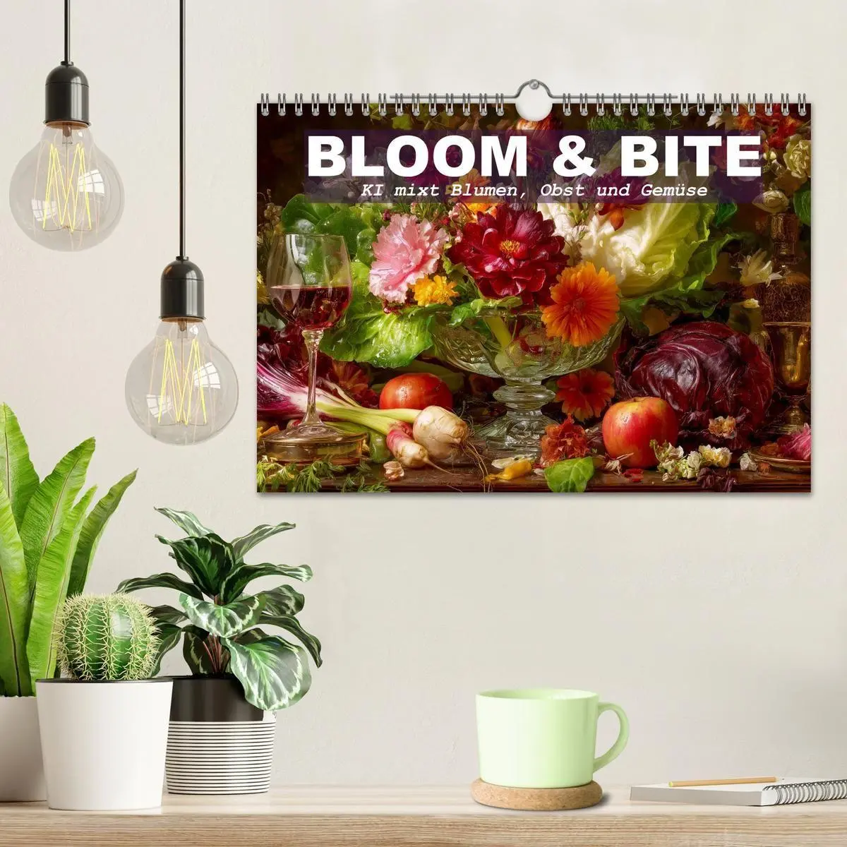 Bild: 9783516693447 | Bloom und Bite. KI mixt Blumen, Obst und Gemüse (Wandkalender 2026...