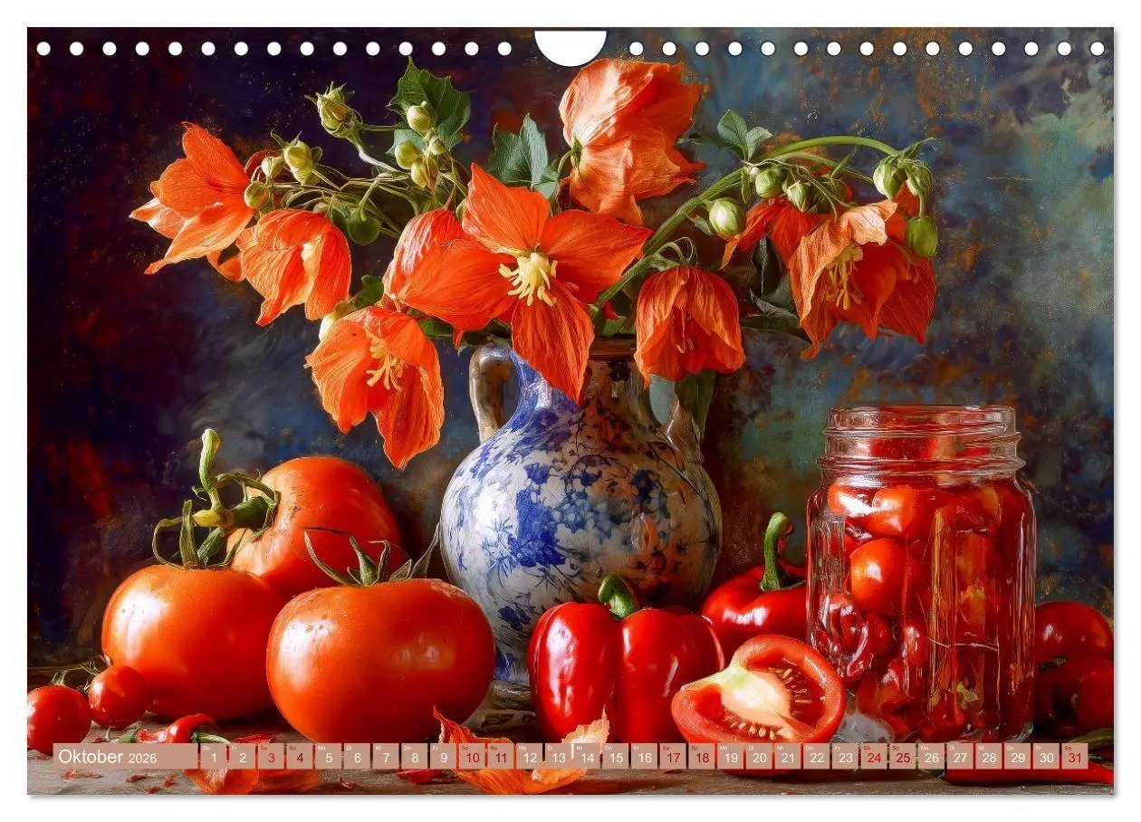 Bild: 9783516693447 | Bloom und Bite. KI mixt Blumen, Obst und Gemüse (Wandkalender 2026...