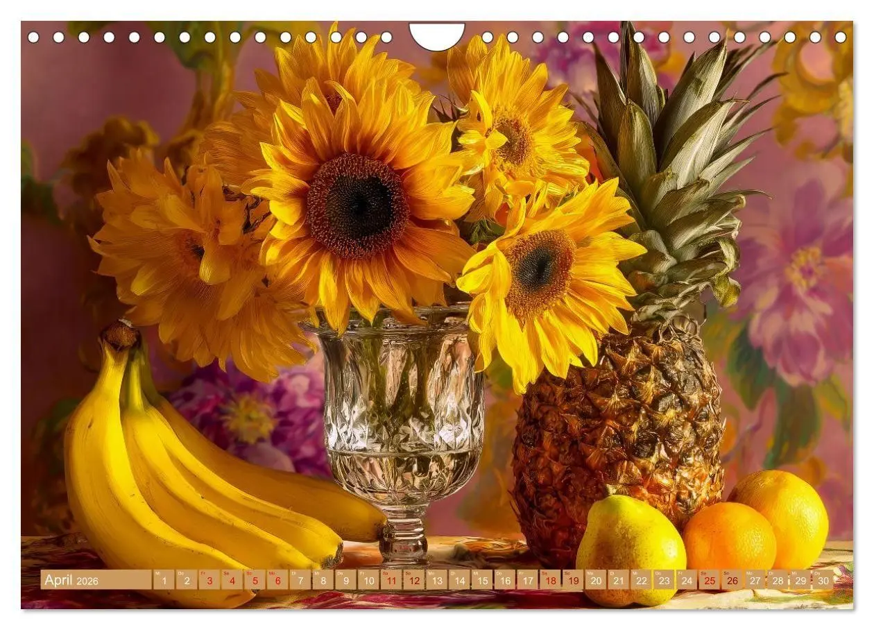 Bild: 9783516693447 | Bloom und Bite. KI mixt Blumen, Obst und Gemüse (Wandkalender 2026...