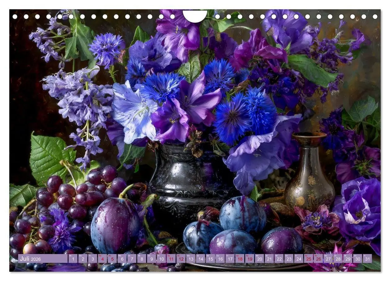 Bild: 9783516693447 | Bloom und Bite. KI mixt Blumen, Obst und Gemüse (Wandkalender 2026...