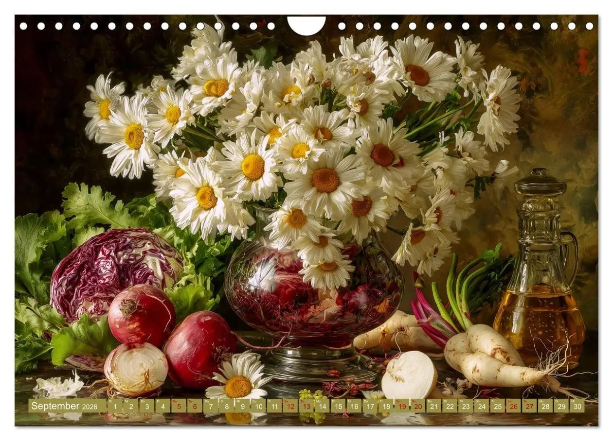 Bild: 9783516693447 | Bloom und Bite. KI mixt Blumen, Obst und Gemüse (Wandkalender 2026...
