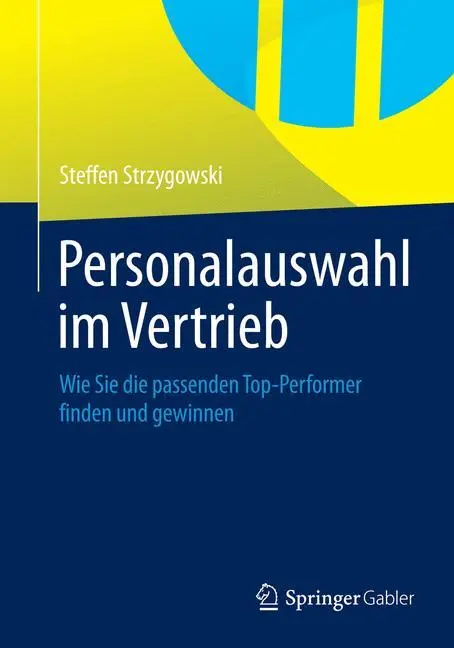 Cover: 9783834933447 | Personalauswahl im Vertrieb | Steffen Strzygowski | Taschenbuch | xiii