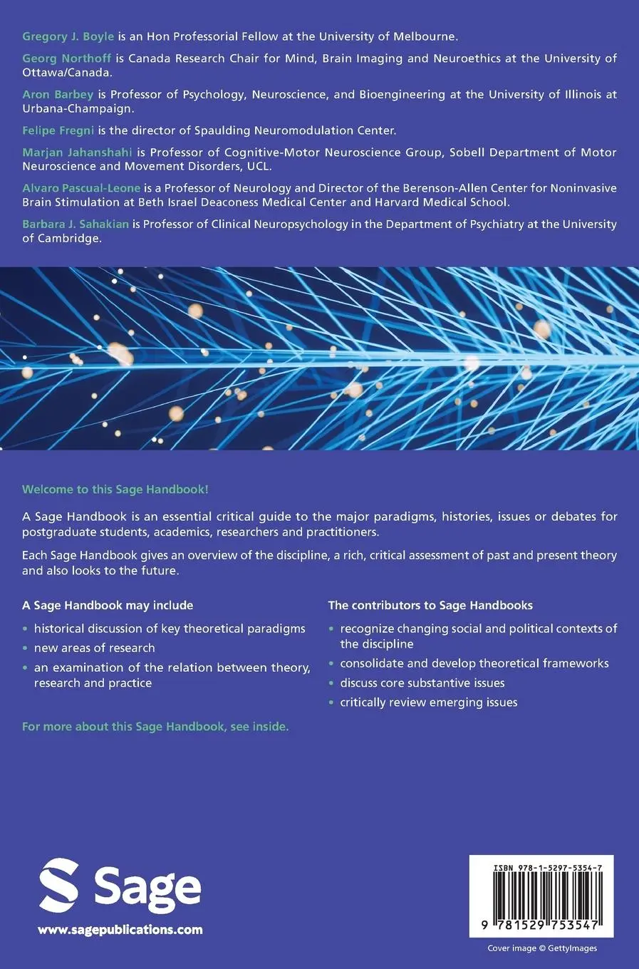 Rückseite: 9781529753547 | The Sage Handbook of Cognitive and Systems Neuroscience | Buch | 2023