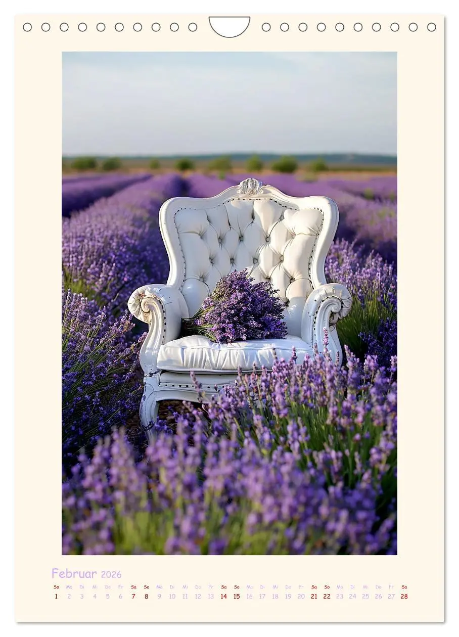 Bild: 9783457283547 | Lavendel (Wandkalender 2026 DIN A4 hoch), CALVENDO Monatskalender