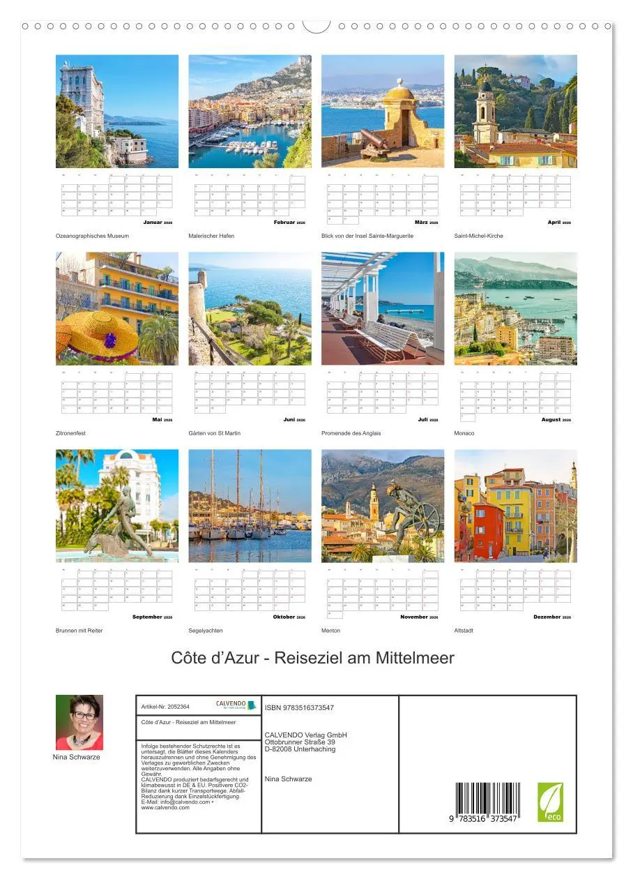 Bild: 9783516373547 | Côte d'Azur - Reiseziel am Mittelmeer (hochwertiger Premium...