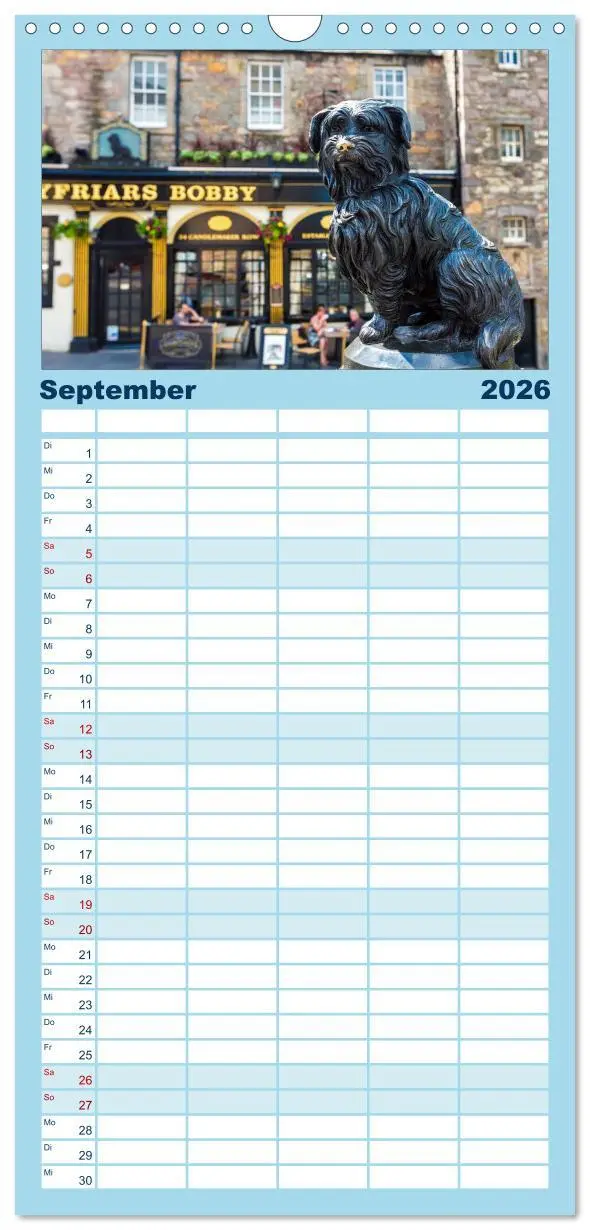 Bild: 9783516513547 | Familienplaner 2026 - Faszination Edinburgh mit 5 Spalten...