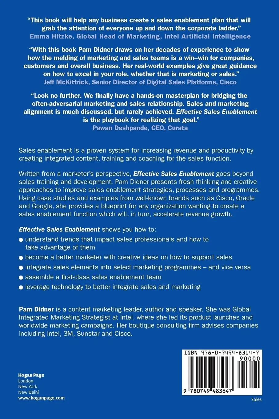 Rückseite: 9780749483647 | Effective Sales Enablement | Pam Didner | Taschenbuch | Englisch