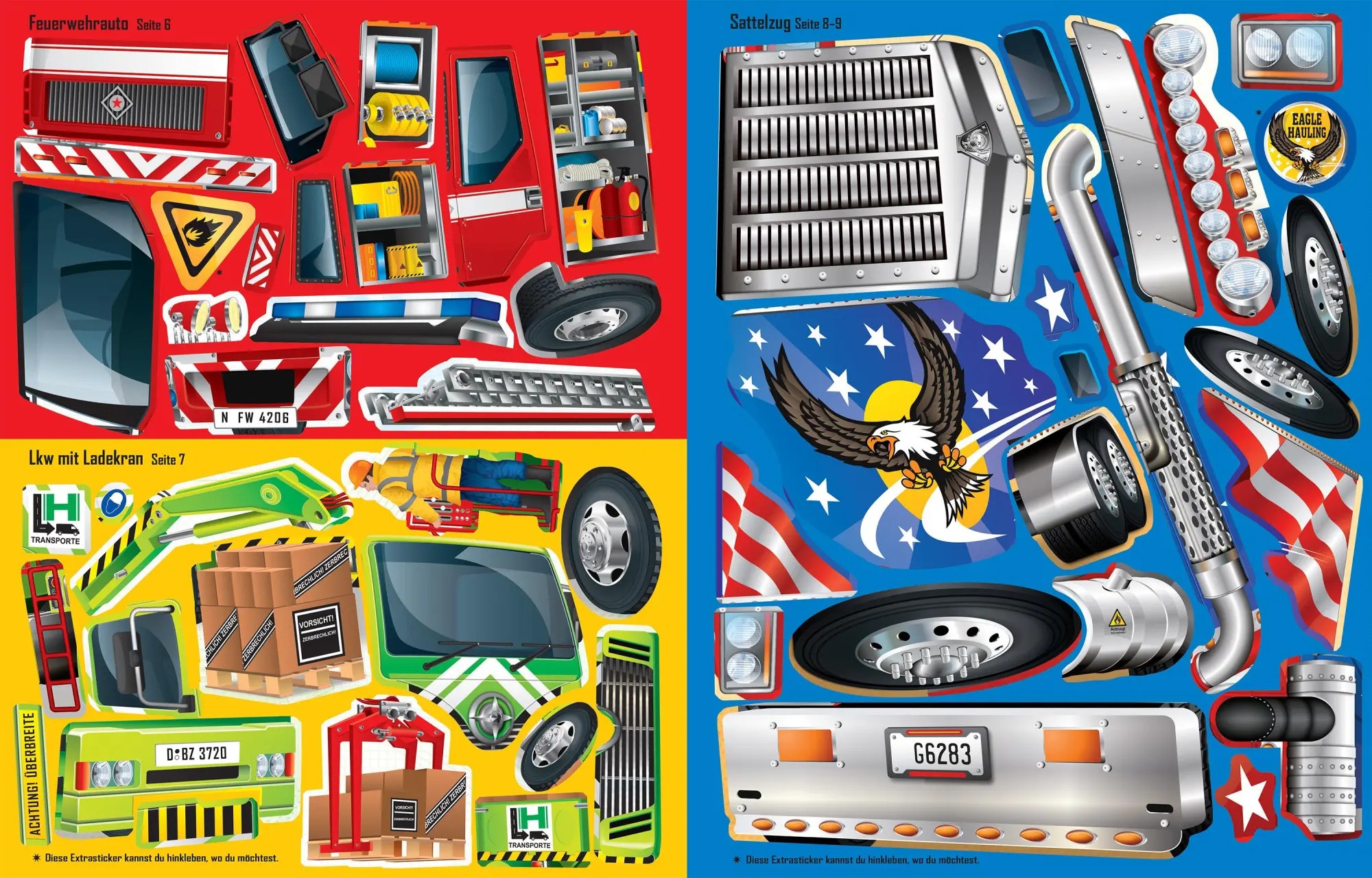 Bild: 9781035703647 | Der große Stickerspaß: Trucks | Simon Tudhope | Taschenbuch | 44 S.