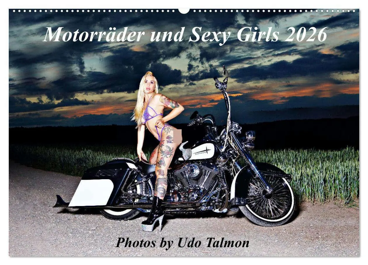 Cover: 9783457583647 | Motorräder und Sexy Girls (Wandkalender 2026 DIN A2 quer), CALVENDO...